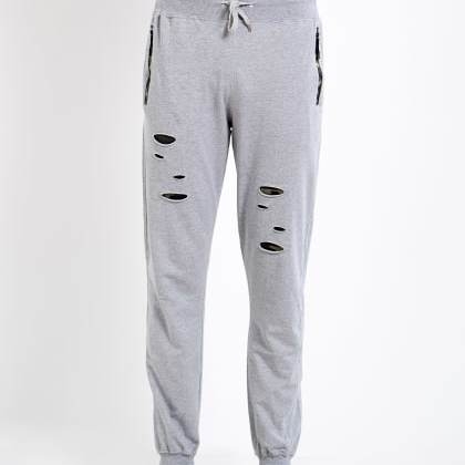 ManiacSelf Designed Grey Cotton Jogger  MJSB-SKU-2
