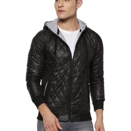 Campus SutraBlack Full Sleeve Jacket