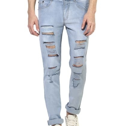 EstroloHighly Ripped Light Blue Jeans