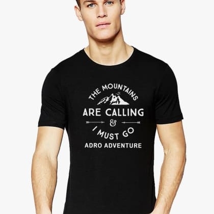 ADROBlack Adventure Half Sleeve T-Shirt