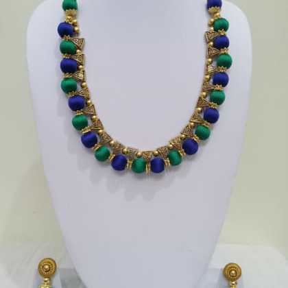 RAINBOWBail Necklace With Stud Jhumka  FAC-SCO-25