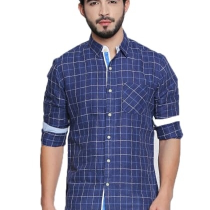 JeanerationBlue & White Checkered Shirt