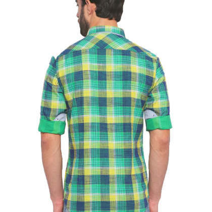 JeanerationGreen Checkered Shirt