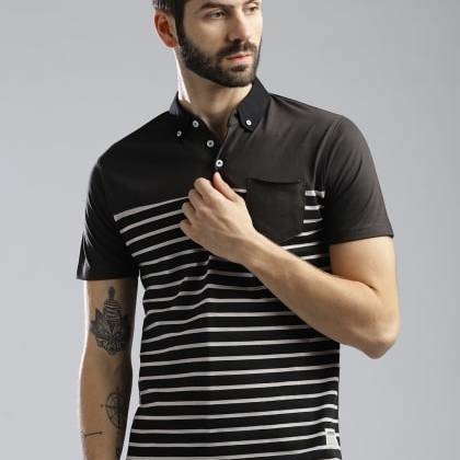 HubberholmeDark Grey Polo T-Shirt