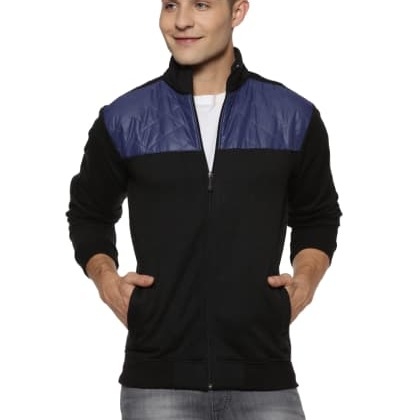Campus SutraBlack Full Sleeve Casual Jacket