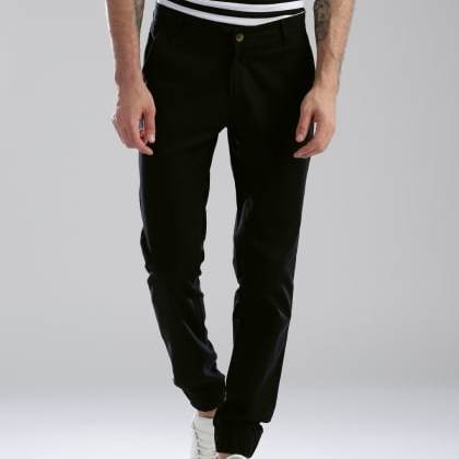 HubberholmeBlack Slim Fit Trousers