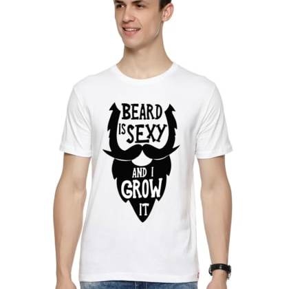 WYOBeard Is Sexy T-Shirt - White RID-sku-79