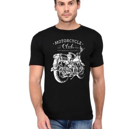 Trends TowerMotorcycle -Black Printed T-Shirt MTS-SKU-17