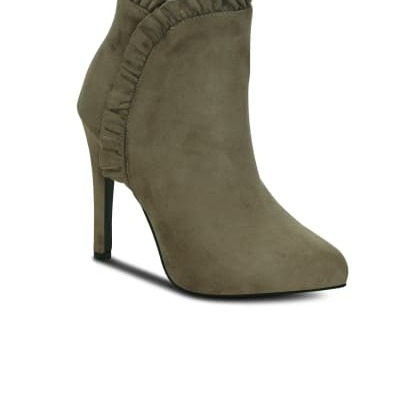 KielzKhaki Suede Boots wmb-sku-42