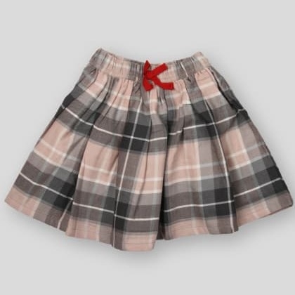 PIKABOOYd Checks Printed Skirt