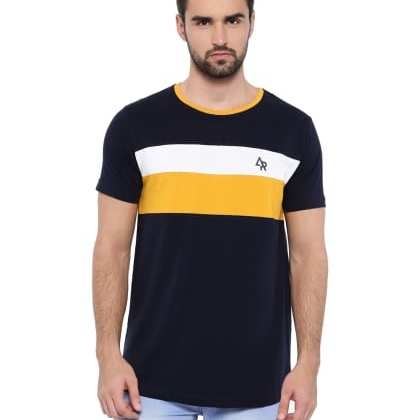 ADRONavy Colourblocked T-Shirt MTS-SKU-28