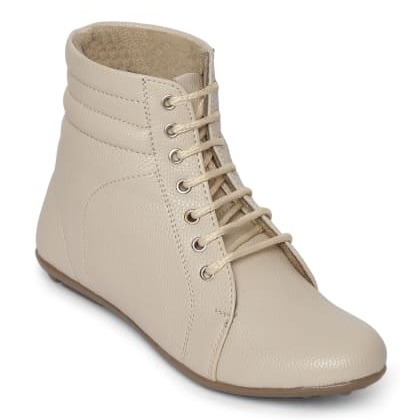 WoodBroughWoodBrough Cream Ankle Boots.    wmb-sku-24
