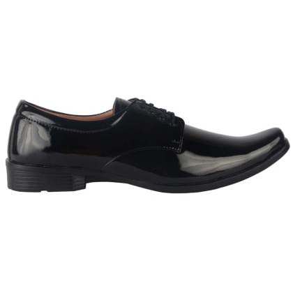 KenifaBlack Synthetic Leather Formal Derby Shoes msho-sco-72