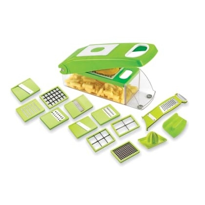 VRFruit & Vegetable Unbreakable 15 In 1 Chopper (Green)
