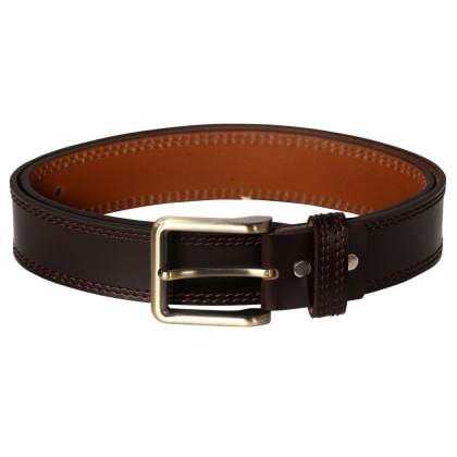 SCHARF ACCESSORIESKevin Paul Plain Sailing Brown Genuine Leather Belt Men-Acc-22