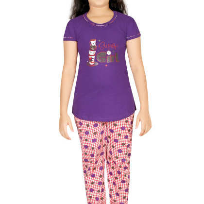 Fashion FeverPurple Cotton Night Suit