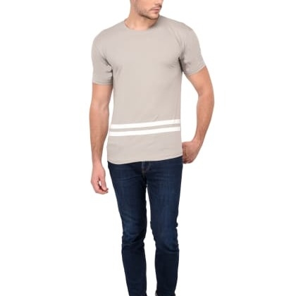 Trends TowerSteel Grey Minimalist T-Shirts