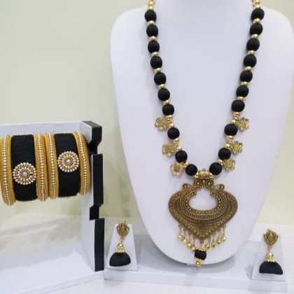 RAINBOWPendant Set With Designed Bangles & Earrings  FAC-SCO-28