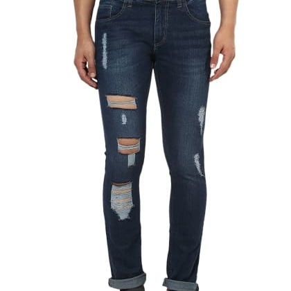 EstroloMild Ripped Blue Jeans
