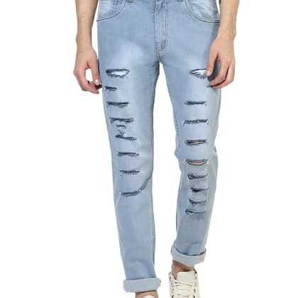 EstroloLadder Ripped Narrow Fit Jeans