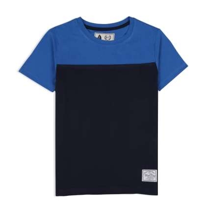 WESTBAYNavy Blue Two Tone Tee