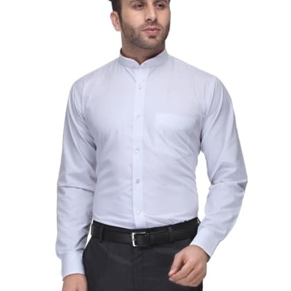 HancockWhite Solid Slim Fit Formal Shirt