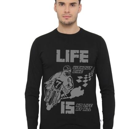 VOLDEMORTVoldemort Printed Round Neck Black T-Shirt