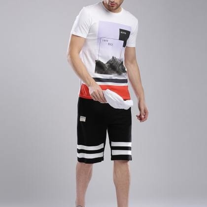 HubberholmeBlack Shorts MJSB-SKU-111