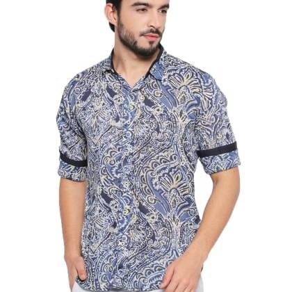 JeanerationBlue Printed Shir