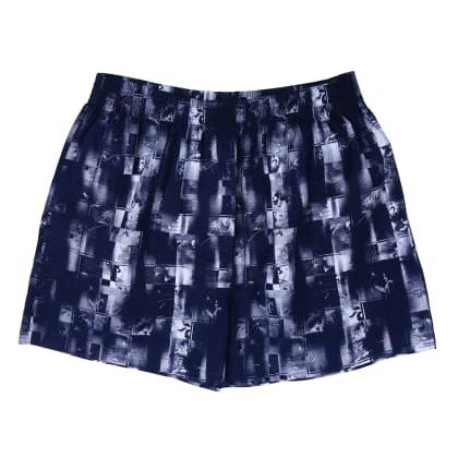 NuoviPoplin Photo Printed Navy Blue Boxers  MJSB-SKU-70