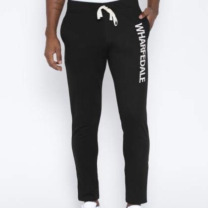 HubberholmeBlack Slim Fit Applique Jogger  MJSB-SKU-35