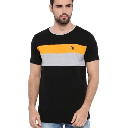 ADROBlack Colourblocked T-Shirt MTS-SKU-32