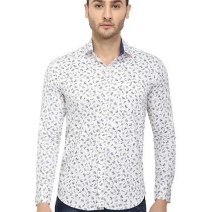 BluguysWhite Printed Shirt