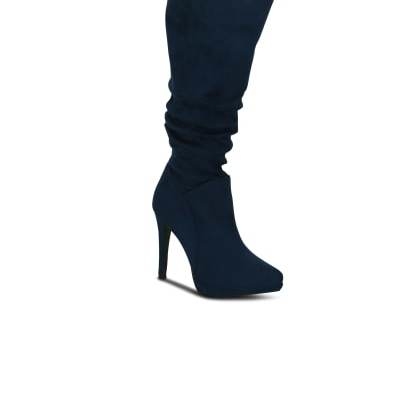 KielzNavy Suede Boots wmb-sku-2