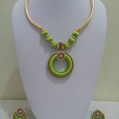 RAINBOWDonut Necklace With Earrings  FAC-SCO-09