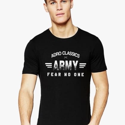 ADROBlack Army Half Sleeve T-Shirt