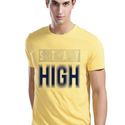 ADROStay High Typography Printed T-Shirt MTS-SKU-43