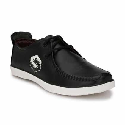SwagonnBlack Stylish Casual Shoes
