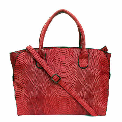Joker & WitchSnake Print Red Shoulder Bag