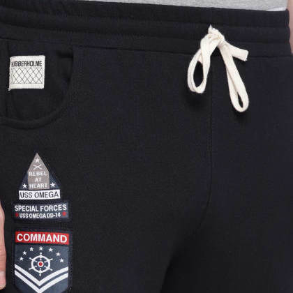 HubberholmeBlack Track Pants