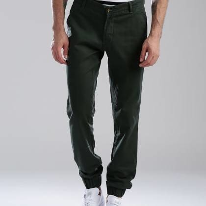 HubberholmeGreen Slim Fit Trousers