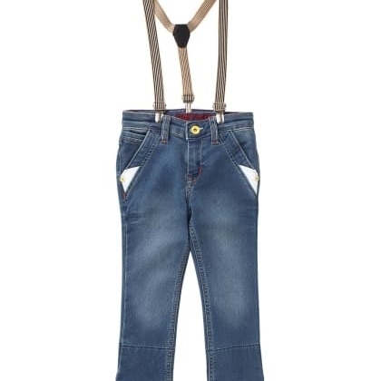 TONYBOYDenim Jeans With Suspender