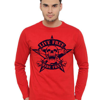 VOLDEMORTVoldemort Printed Round Neck Red T-Shirt