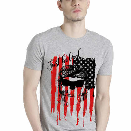 ADROGrey Half Sleeve T-Shirt