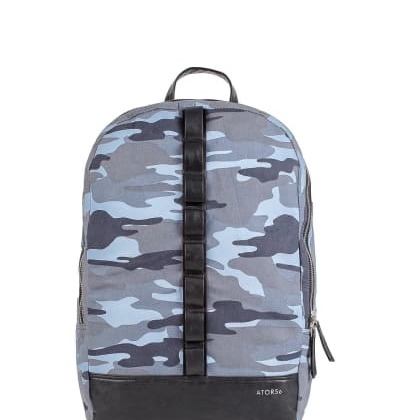 ATORSeUber-Stylish Blue Military Print Backpack SKU-PAC-24