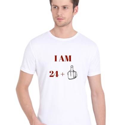 TheViralClubPrinted I Am 24 Plus Printed T-Shirt MTS-SKU-10