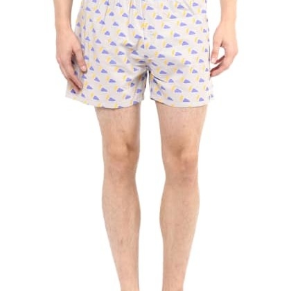ATORSeThunder And Cloud Printed Grey Boxer  MJSB-SKU-84