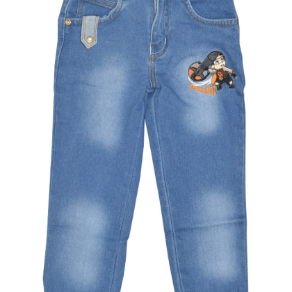 Mighty RajuEmbroidery Denim Pant