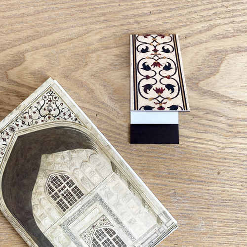 Notebook with Magnetic Bookmark - Taj Mahal Detail