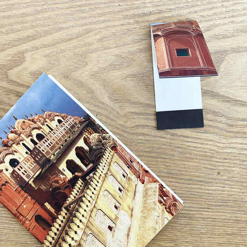 Notebook with Magnetic Bookmark - Hawa Mahal Facade